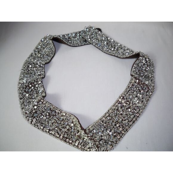 Brown beaded formal wear belt sash, wedding belt  prom dress sash dress belt - Picture 4 of 5